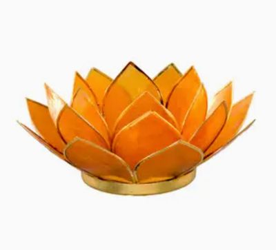 Gemstone Capiz Lotus - Amber