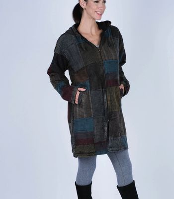 Long Patchwork Jacket (S/M)