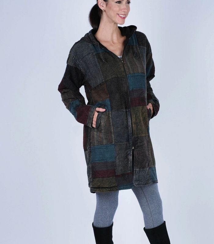 Long Patchwork Jacket (S/M)