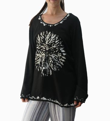 Tree of Life Long Sleeve Rayon Blouse Tree of Life Long Sleeve Rayon Blouse
