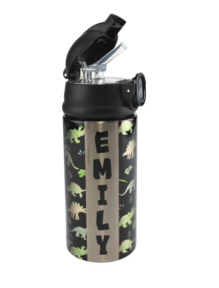 Toddler Water Bottle - 12 oz - White or Silver