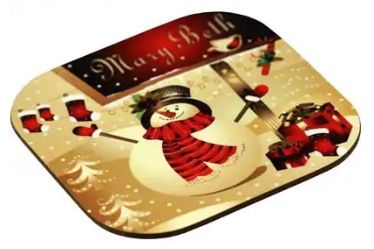 Hardboard Coaster - 4&quot;x4&quot; - Set of 4