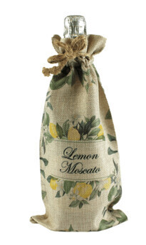 Faux Burlap Drawstring Bag - 6.7&quot;x13.39&quot;