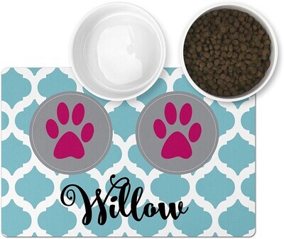 Pet Mat - 12"x18" - Black Backing