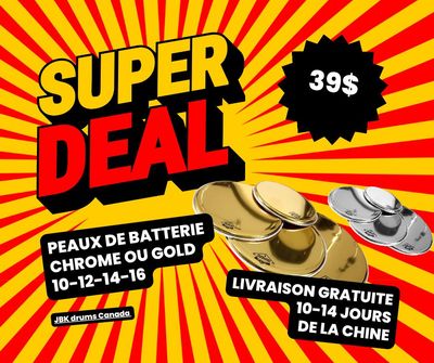 Peaux de batterie 10-12-14-16 mirror