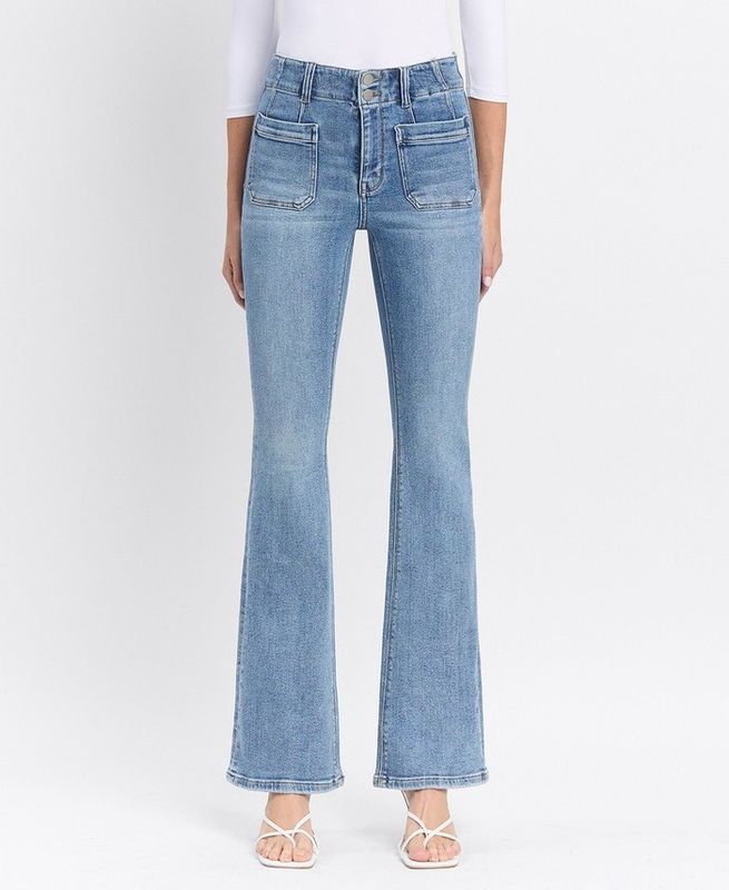 Patch Pocket Jeans - Light Wash