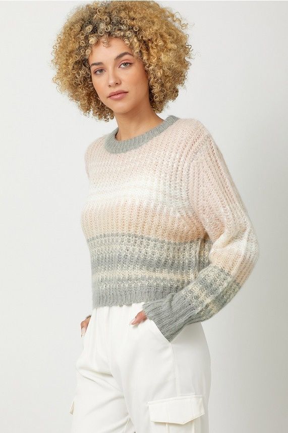 Color Gradation Sweater
