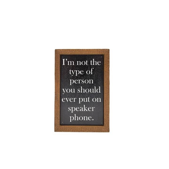 Speaker Phone Sign