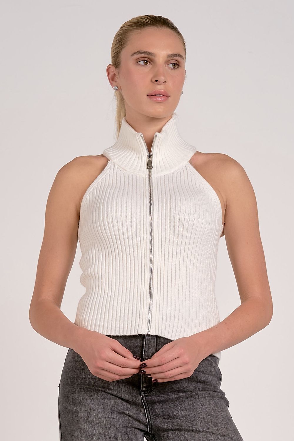 Zip Mock Turtleneck