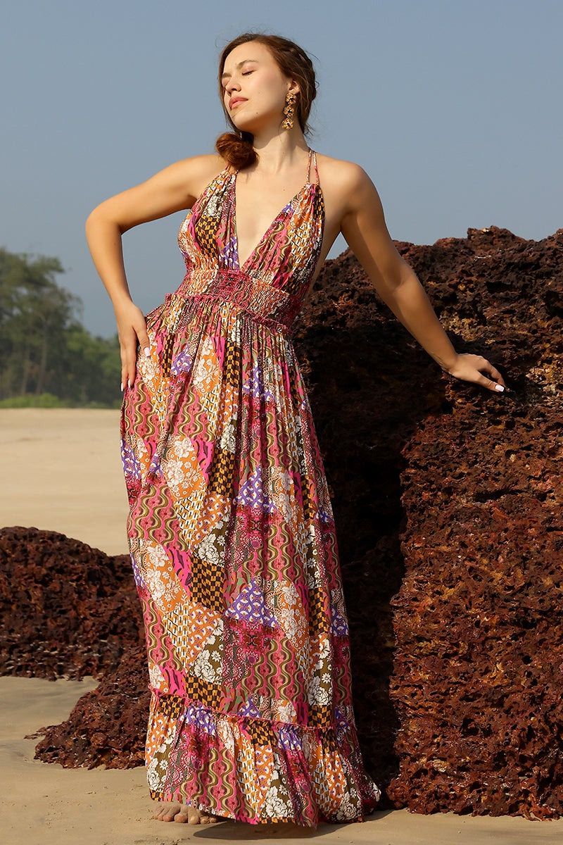 Boho Bliss Halter Maxi