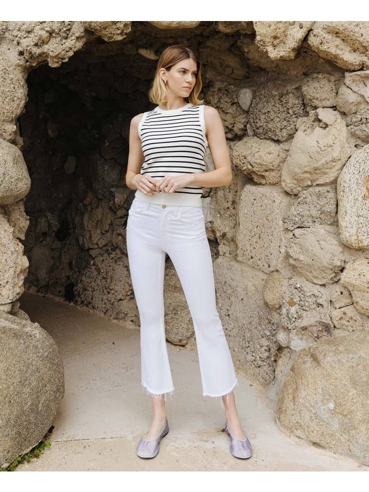 Crop Flares- White