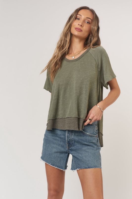 Lina Scoop Neck Tee