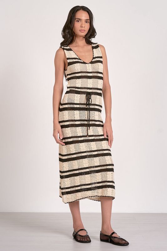 Stripe Crochet Maxi