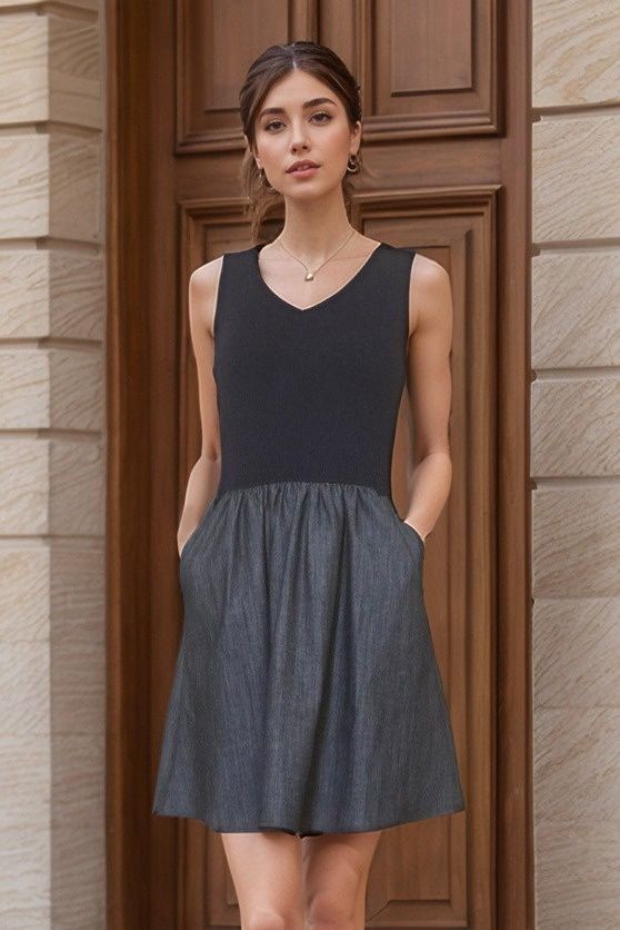 Mimi Vneck Tank Dress