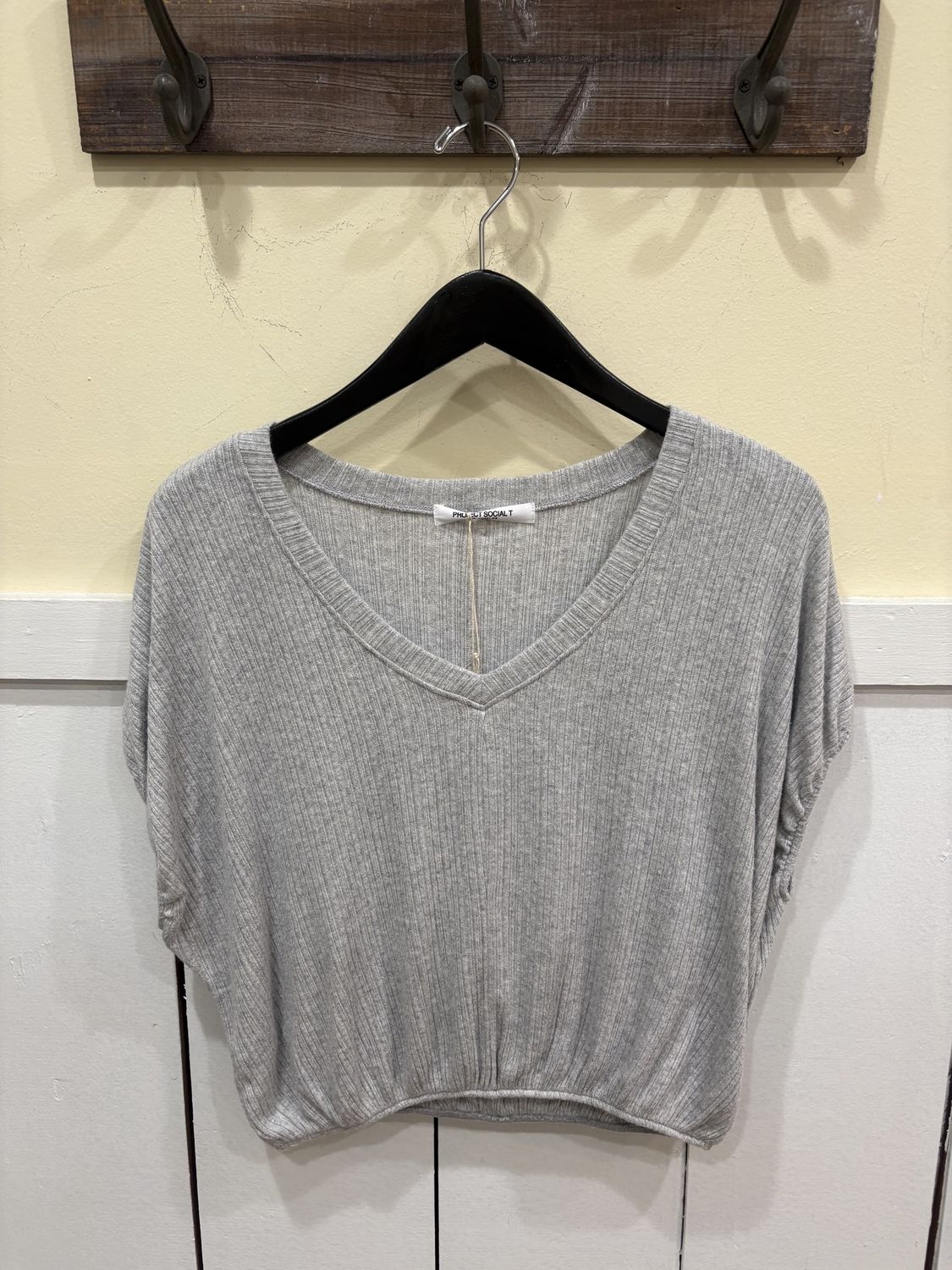 Cerise Bubble Tee - Grey