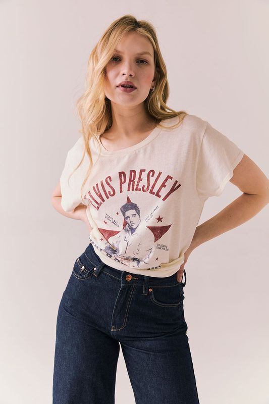 Elvis Starry White Tee