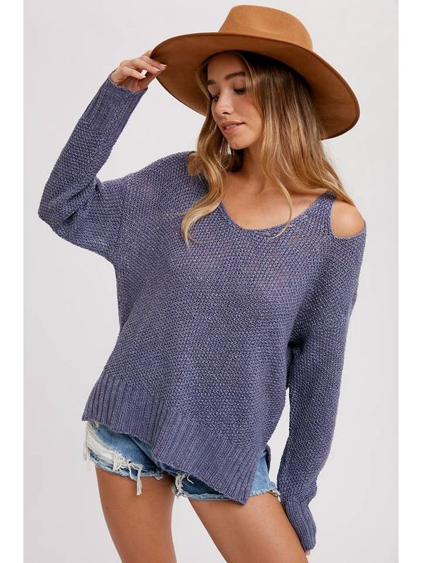 Open Shoulder Sweater