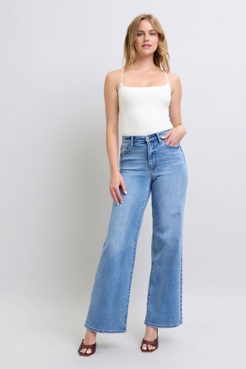 Vintage Wash Wide Leg