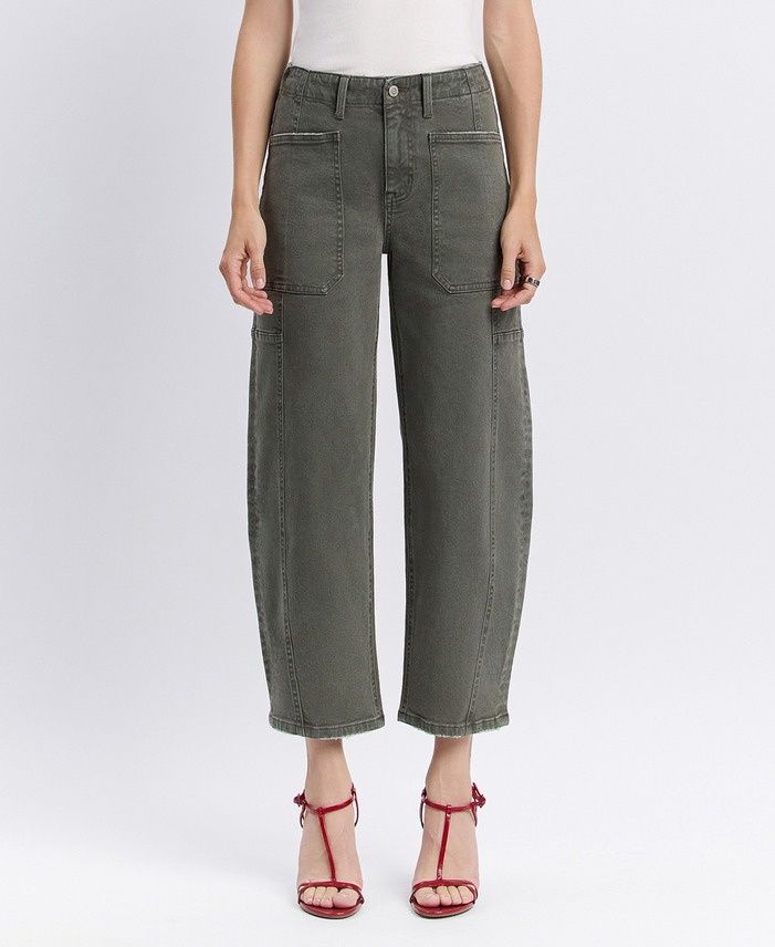 Deep Forest Barrel Jeans