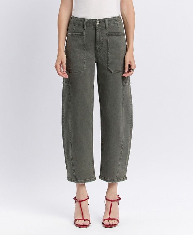 Deep Forest Barrel Jeans