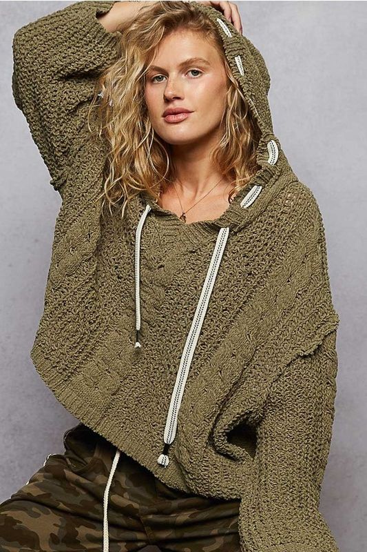 Hoodie Sweater - Moss