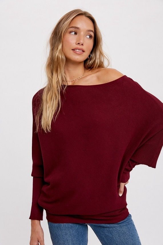 Asymmetric Dolman Sweater