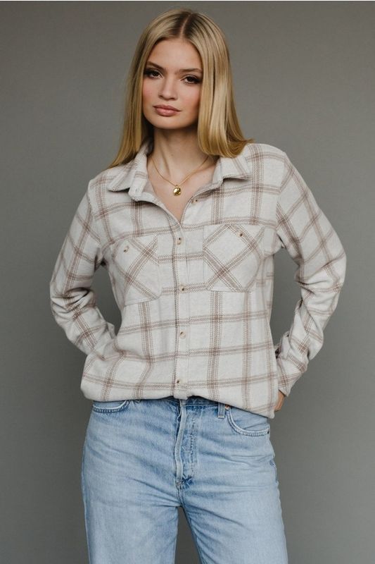 Plaid Super Soft Button Up