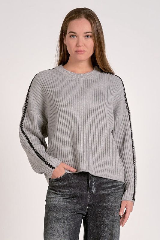 Black Stitch Sweater
