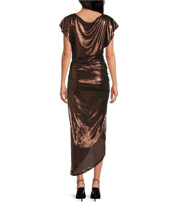 Ruched Glitter Dress