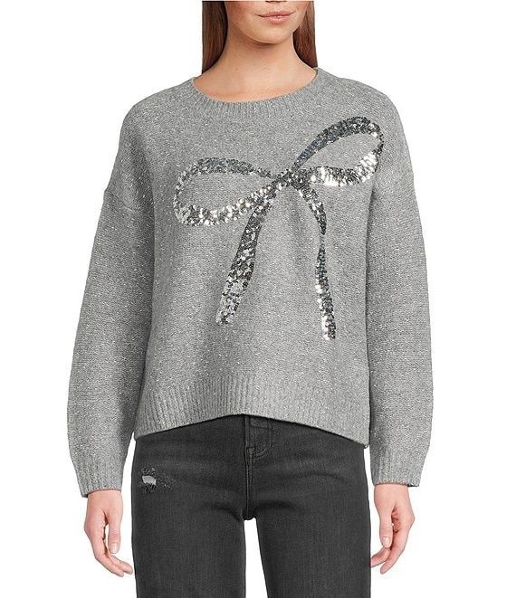 Sequin Bow Sweater