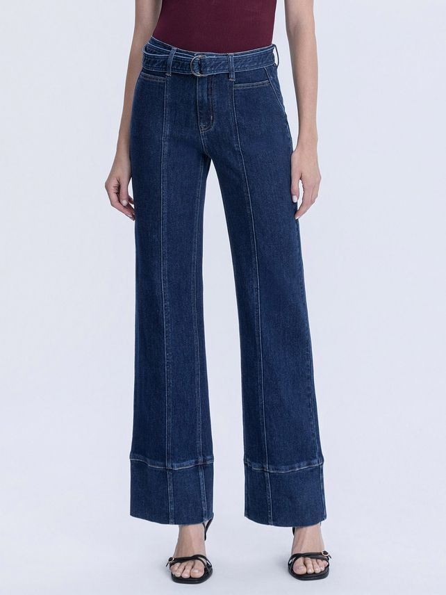 Belted Vintage Flare Jeans