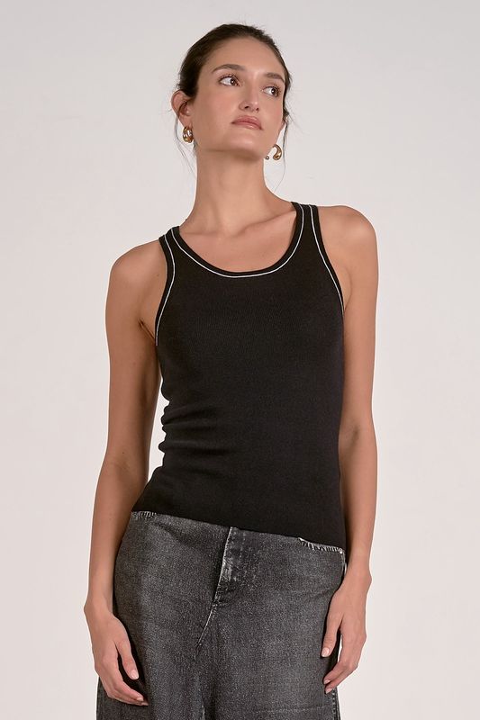 Contrast Stitch Tank