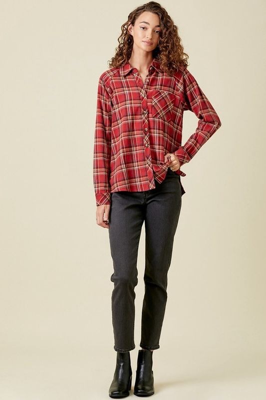 Flannel Plaid Shirt