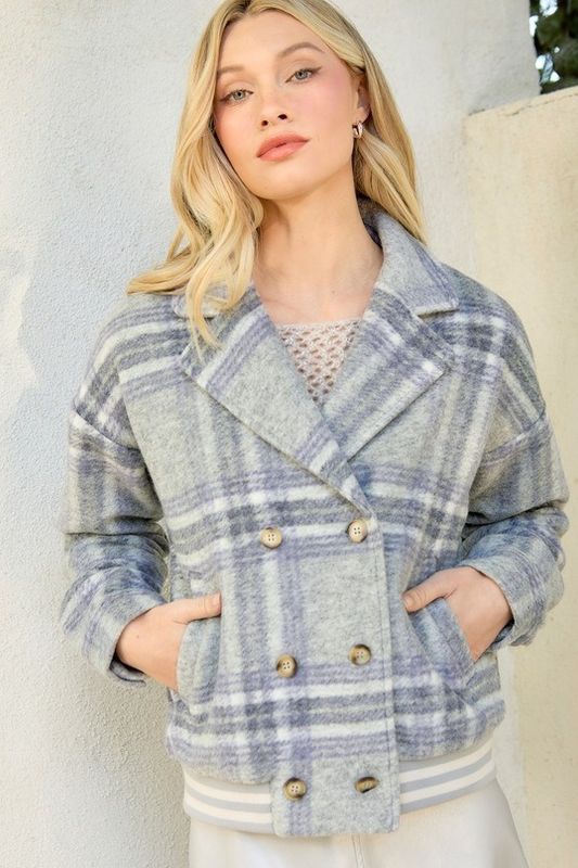 Plaid Bomber Jacket