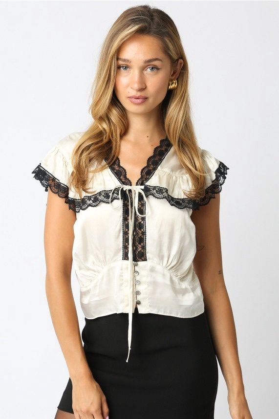 Janiah Lace Trim Top