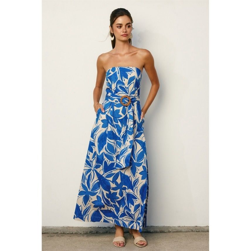 Mykonos Strapless Dress w/Belt