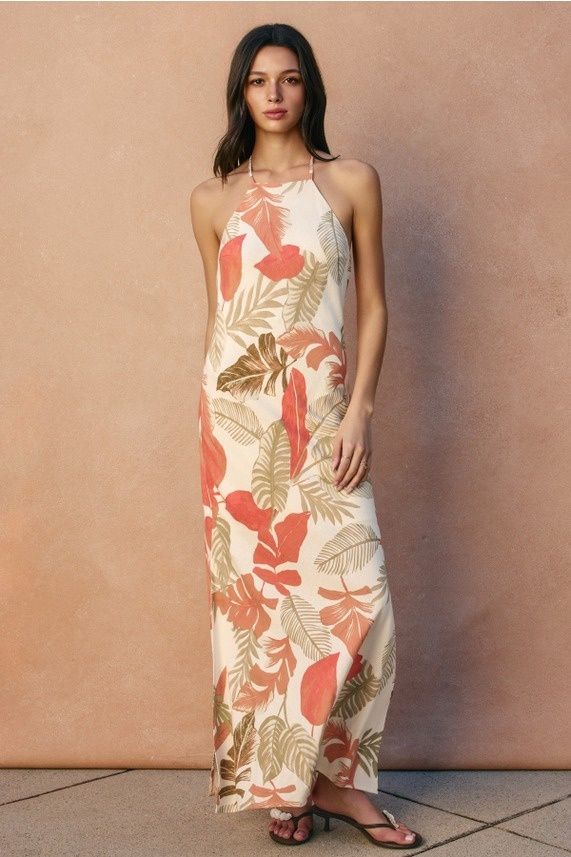 Blush Island Halter Maxi