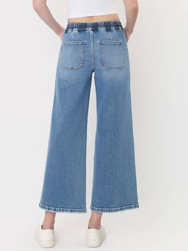 Drawstring Crop Jeans