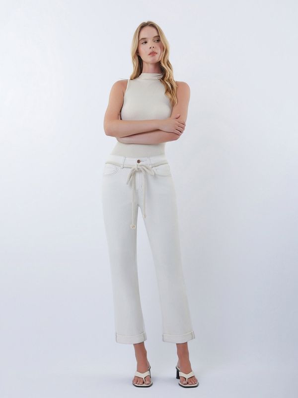 Rope Cord Boyfriend Jeans