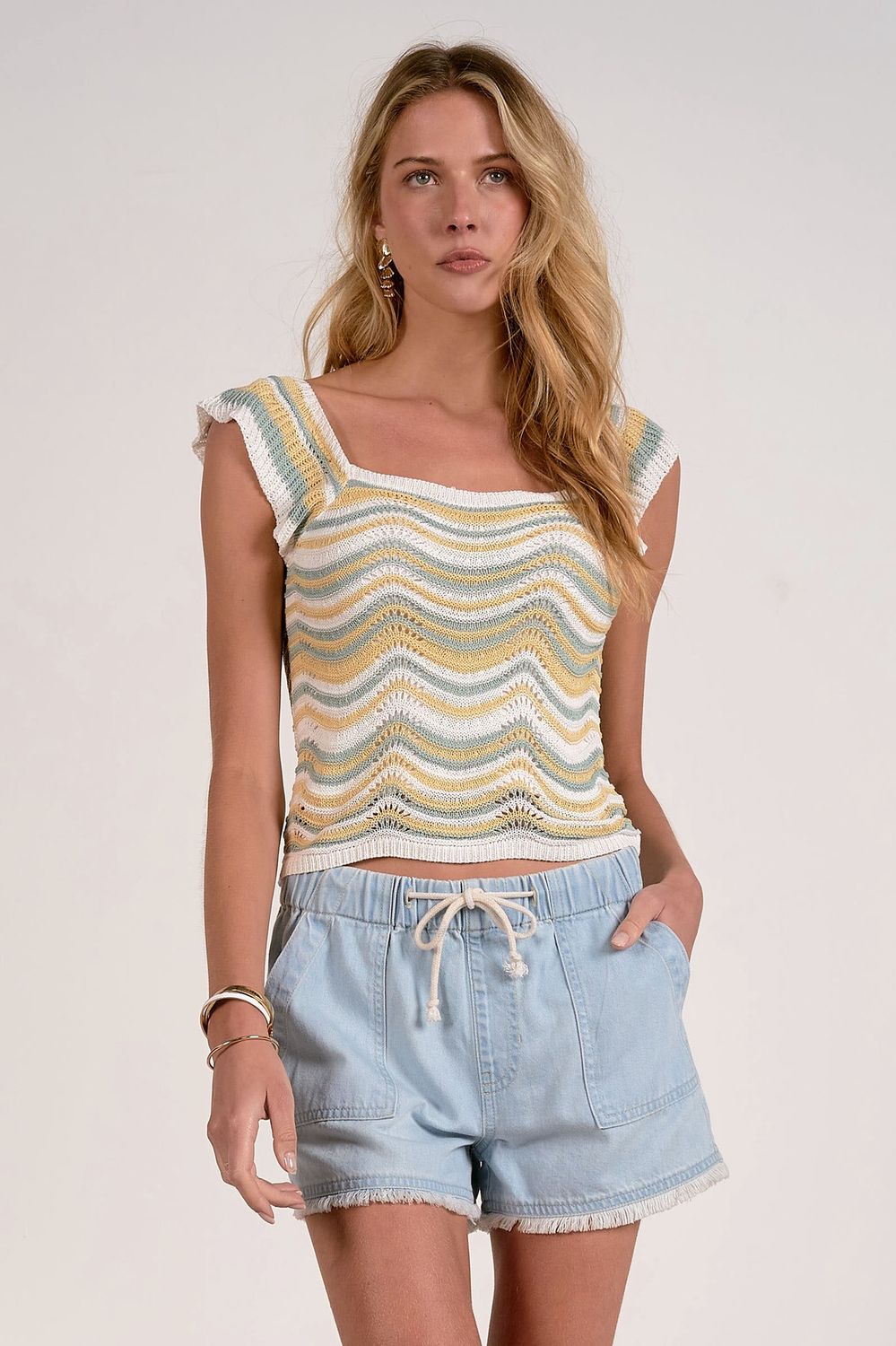 Crochet Cap Sleeve Top