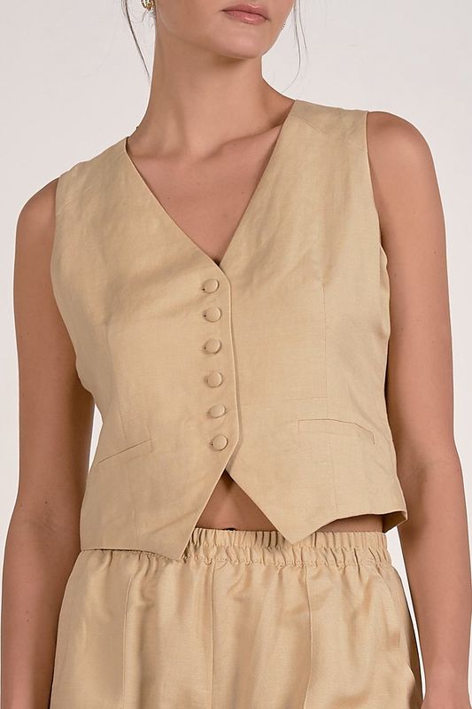 Linen Vest