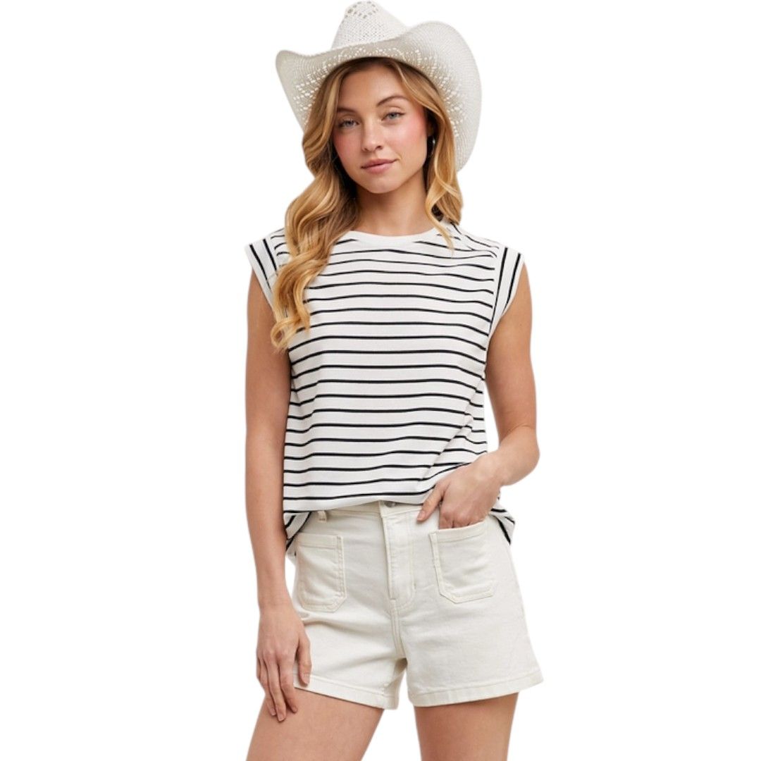 Stripe Muscle Tee