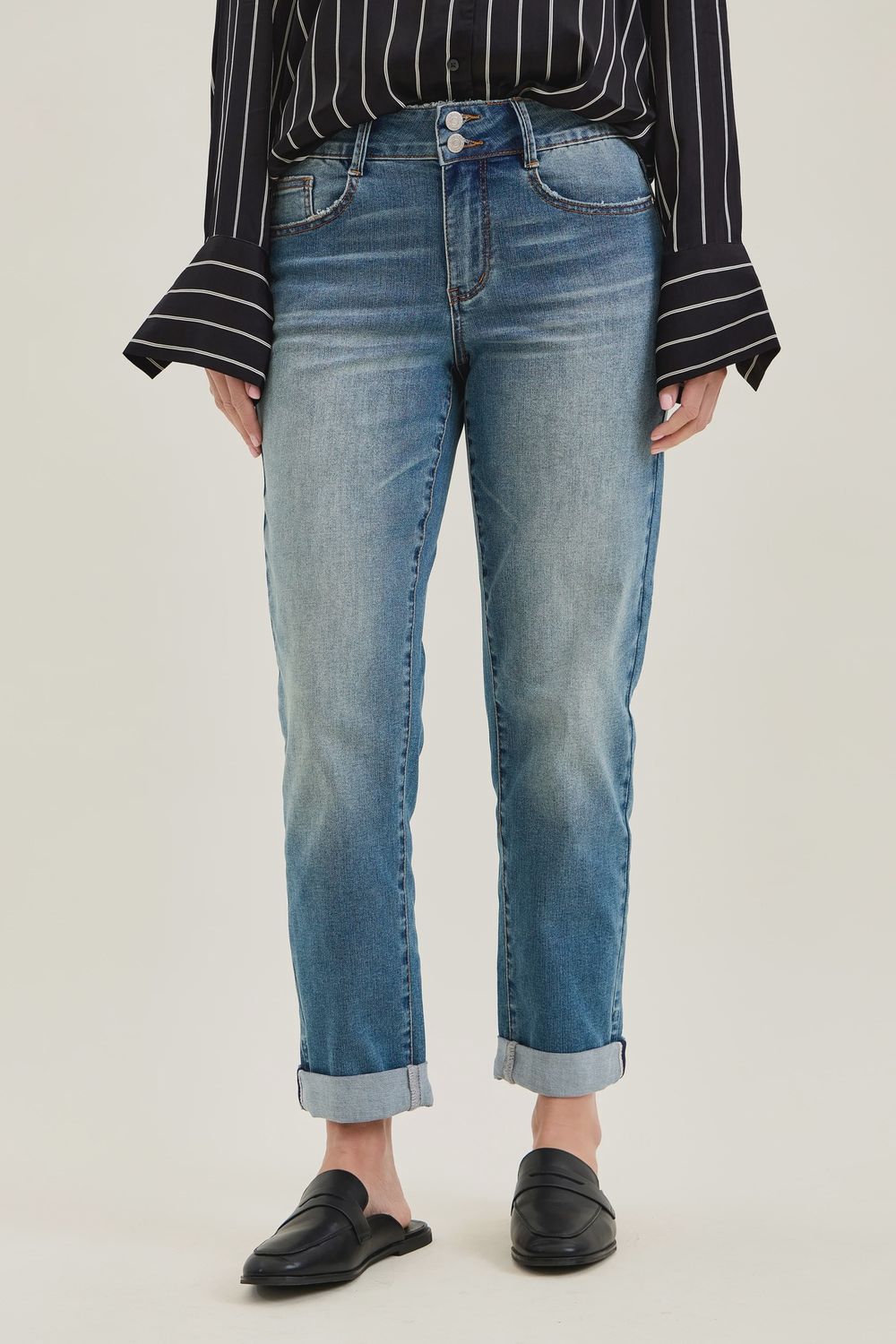 Cool Denim Boyfriend Jeans