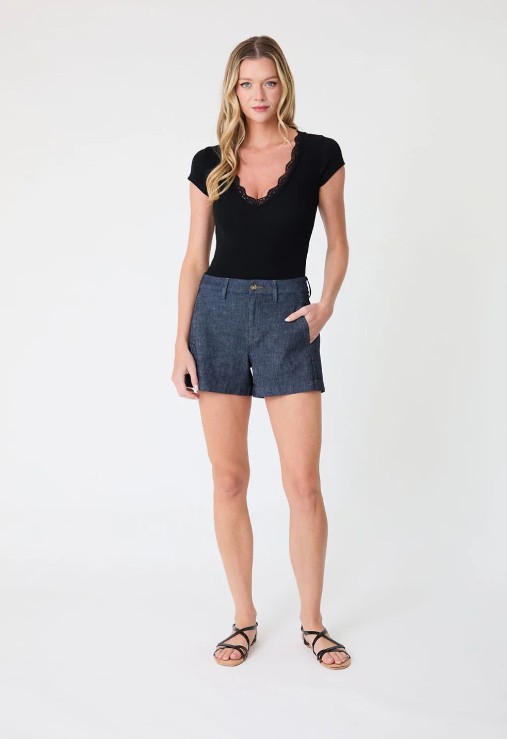 Evie Shorts - Indigo