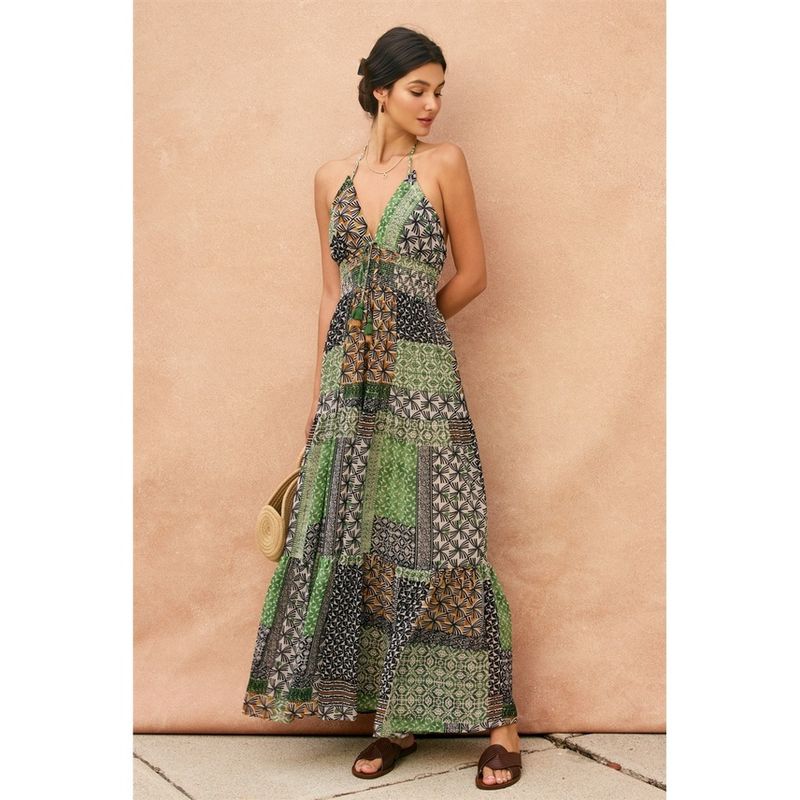 Bohemian Patchwork Maxi