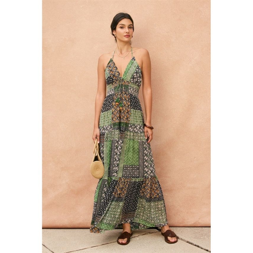 Bohemian Patchwork Maxi