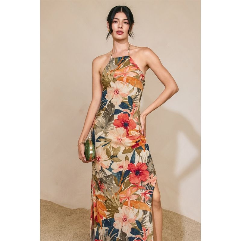 Botanic Fresco Halter Maxi