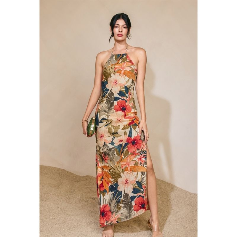 Botanic Fresco Halter Maxi