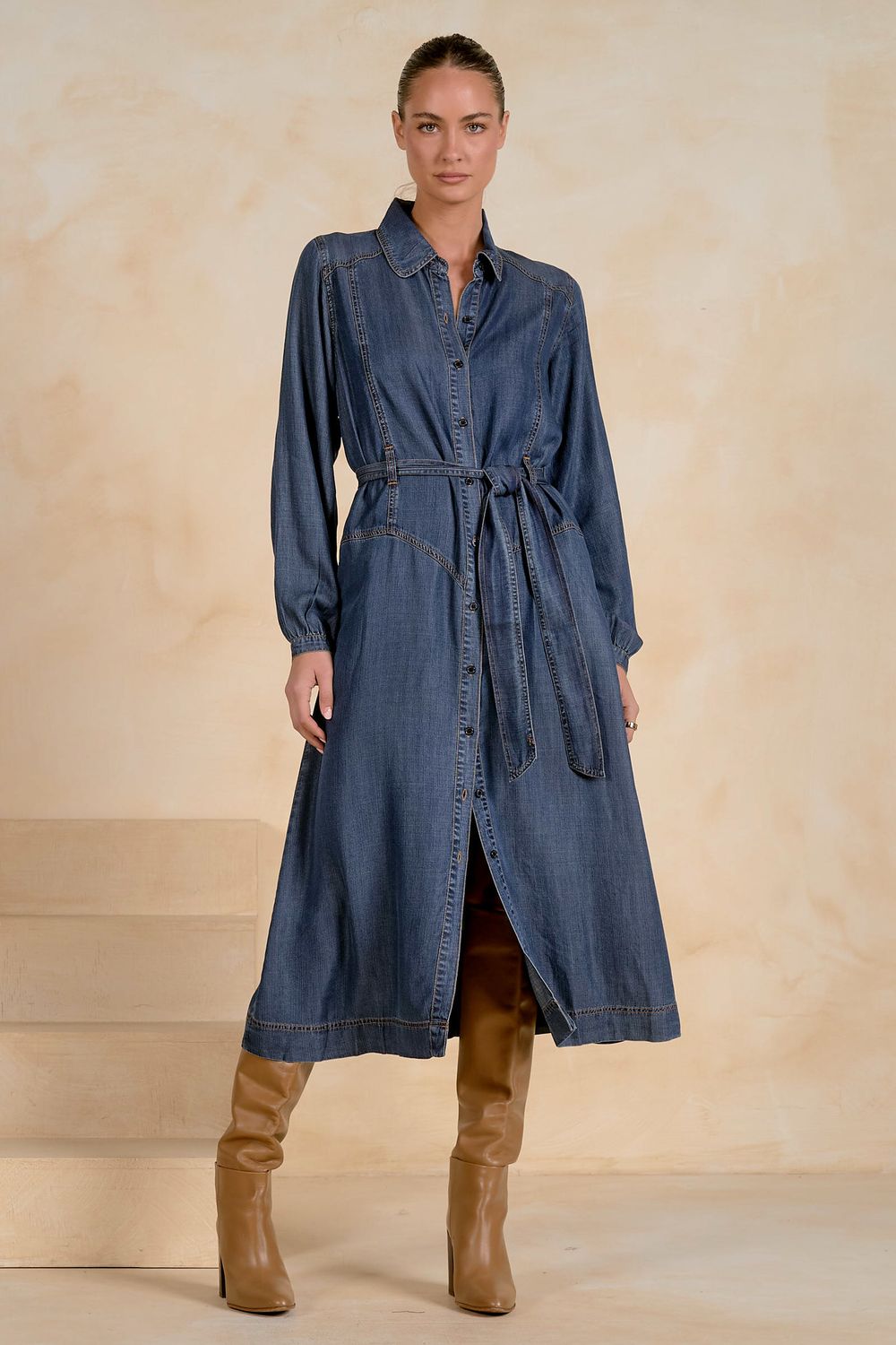 L/S Denim Dress