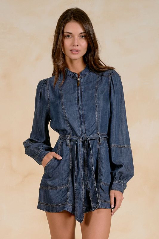 L/S Denim Romper